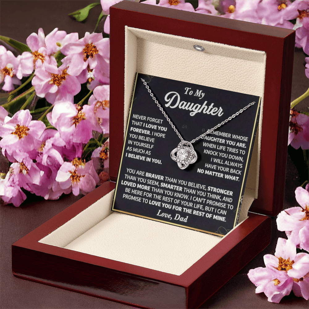 To My Daughter - A Lifetime of Love Necklace Gift Set