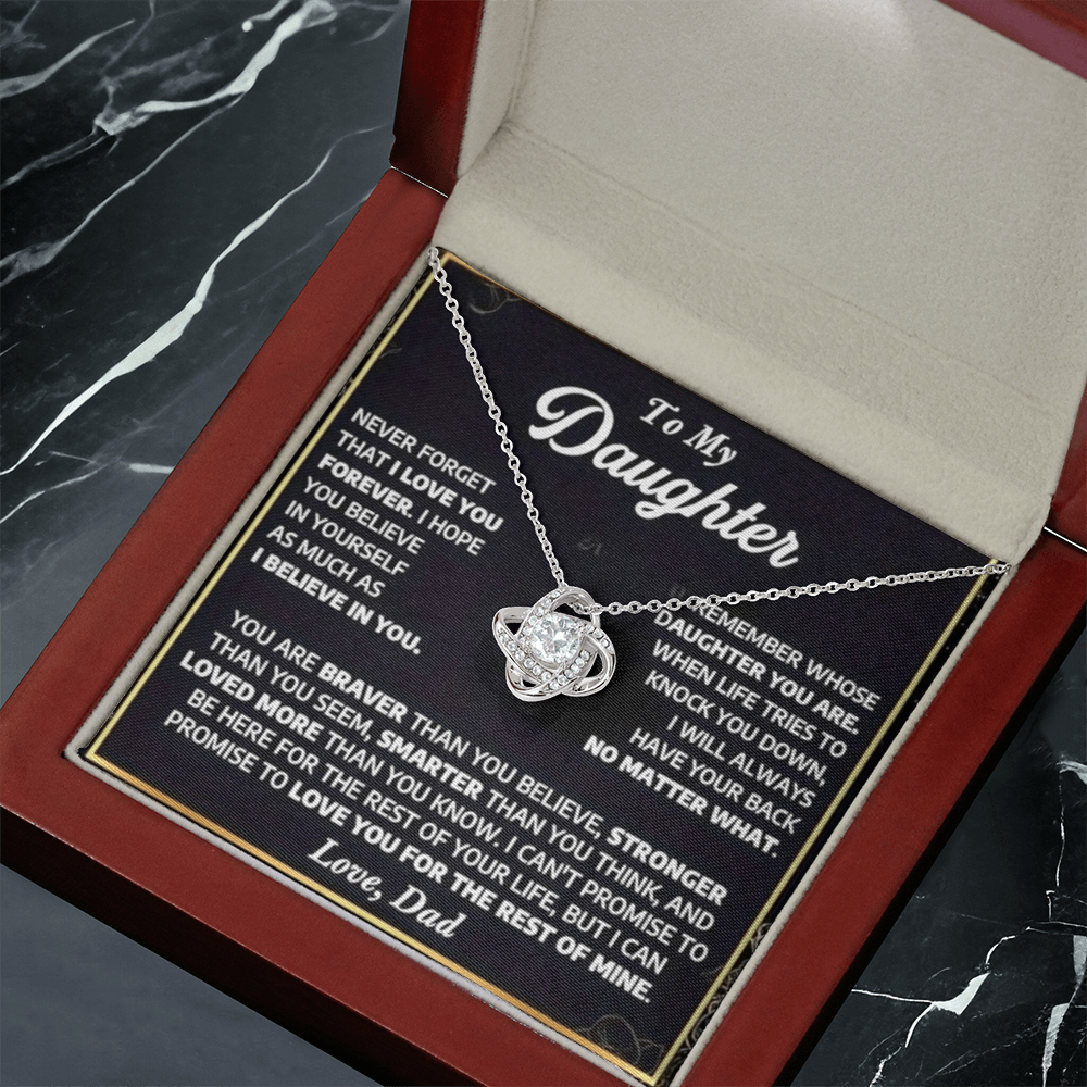 To My Daughter - A Lifetime of Love Necklace Gift Set