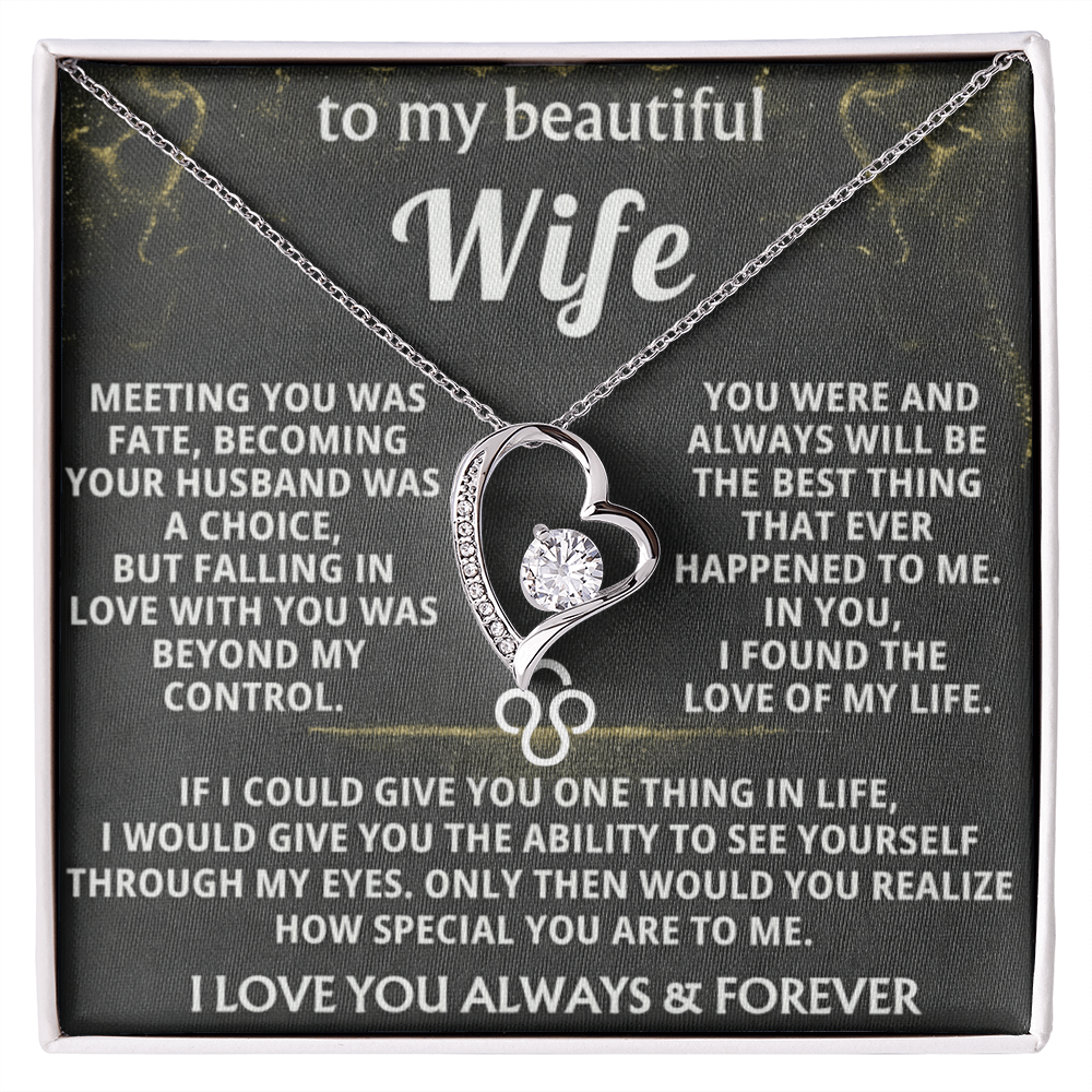 Forever Love Necklace — To My Beautiful Wife