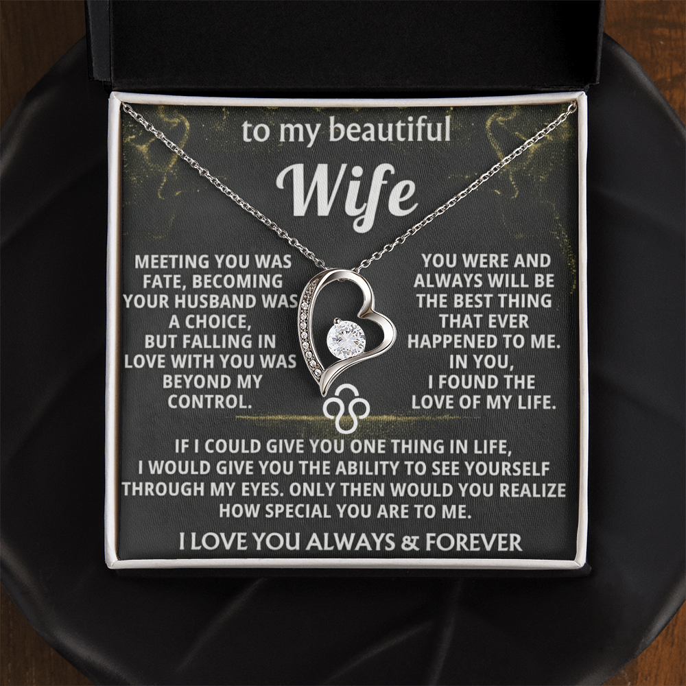 Forever Love Necklace — To My Beautiful Wife