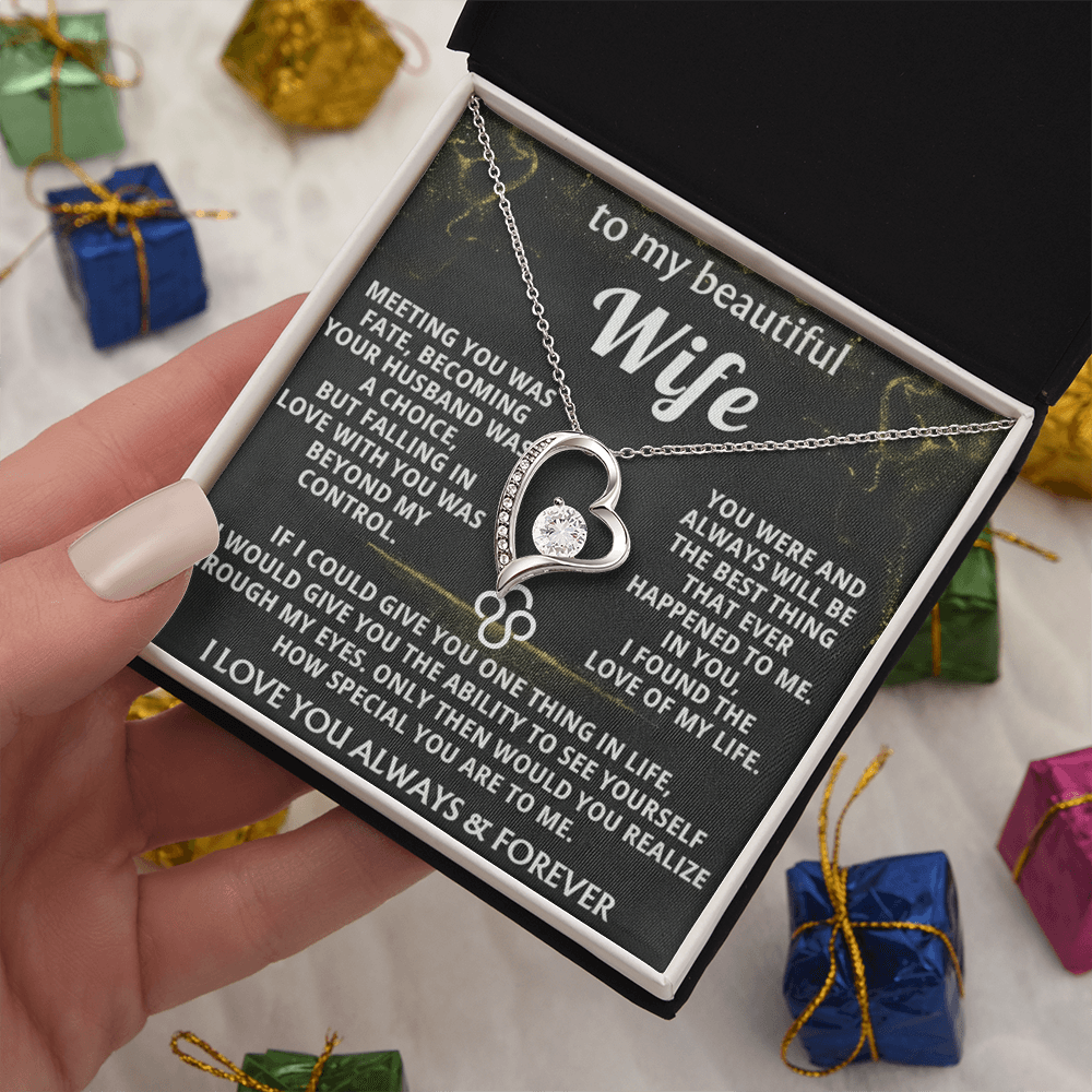 Forever Love Necklace — To My Beautiful Wife
