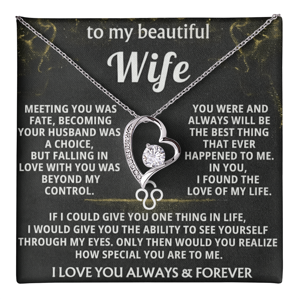 Forever Love Necklace — To My Beautiful Wife