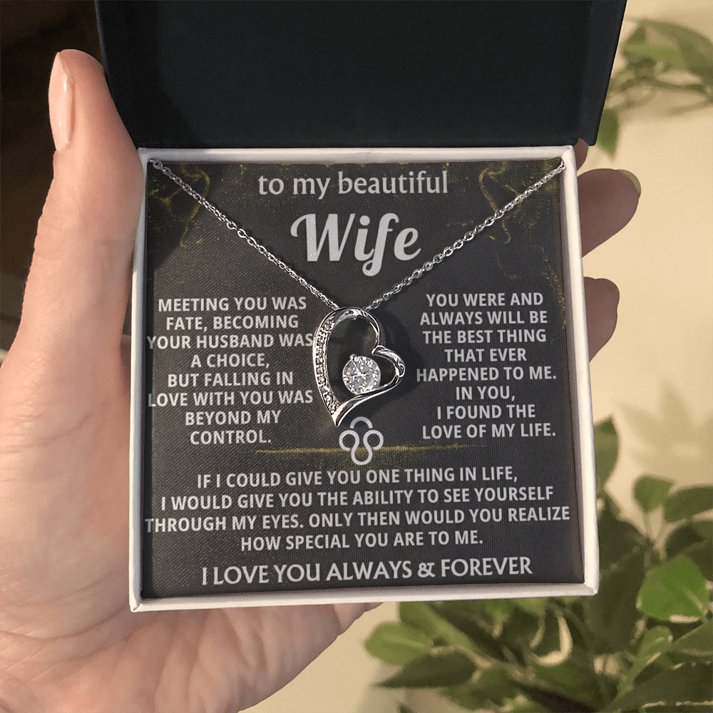 Forever Love Necklace — To My Beautiful Wife