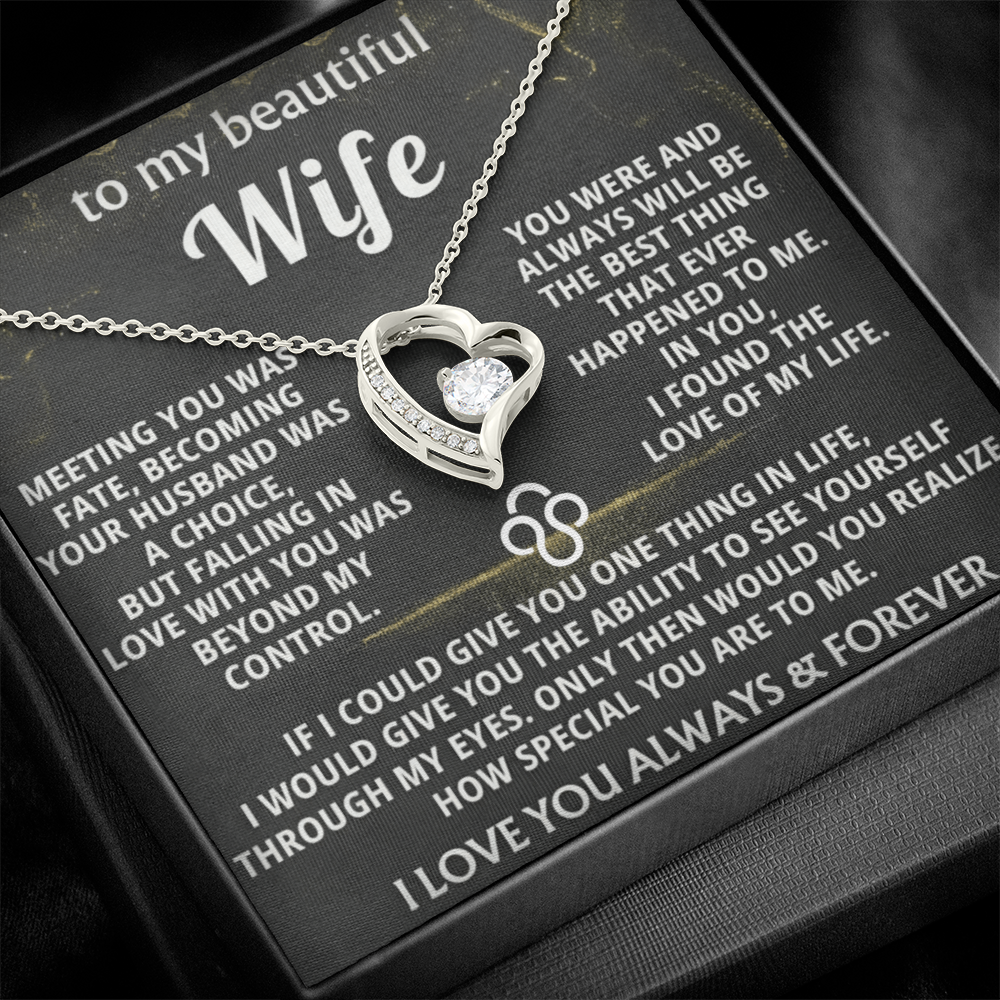 Forever Love Necklace — To My Beautiful Wife