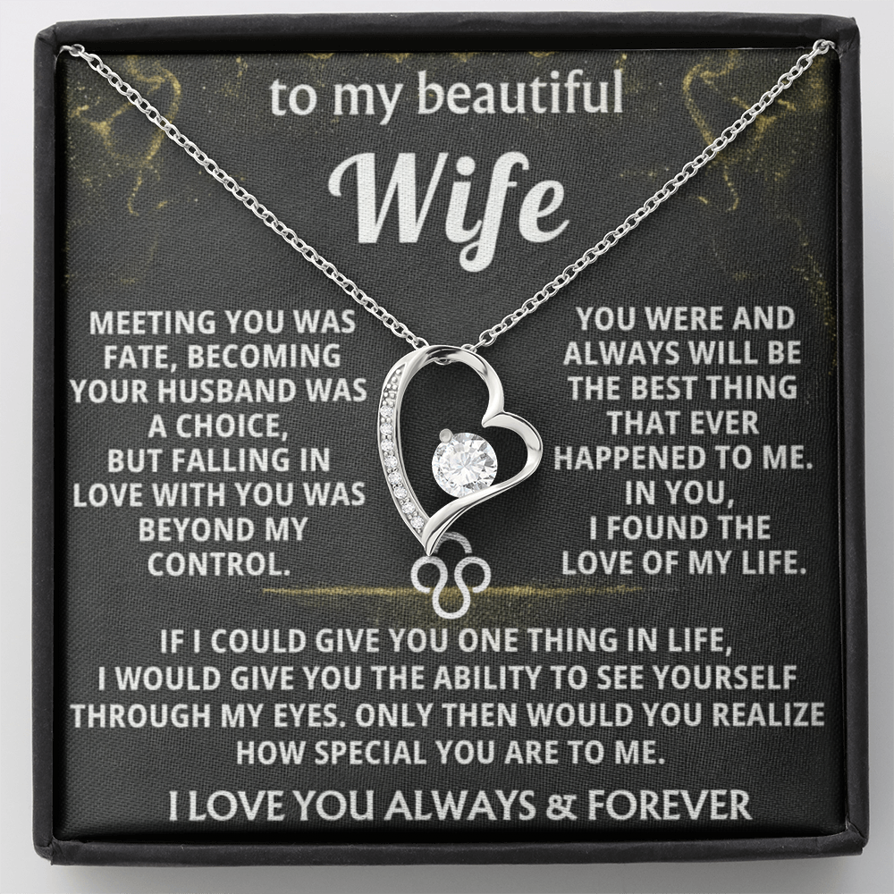 Forever Love Necklace — To My Beautiful Wife