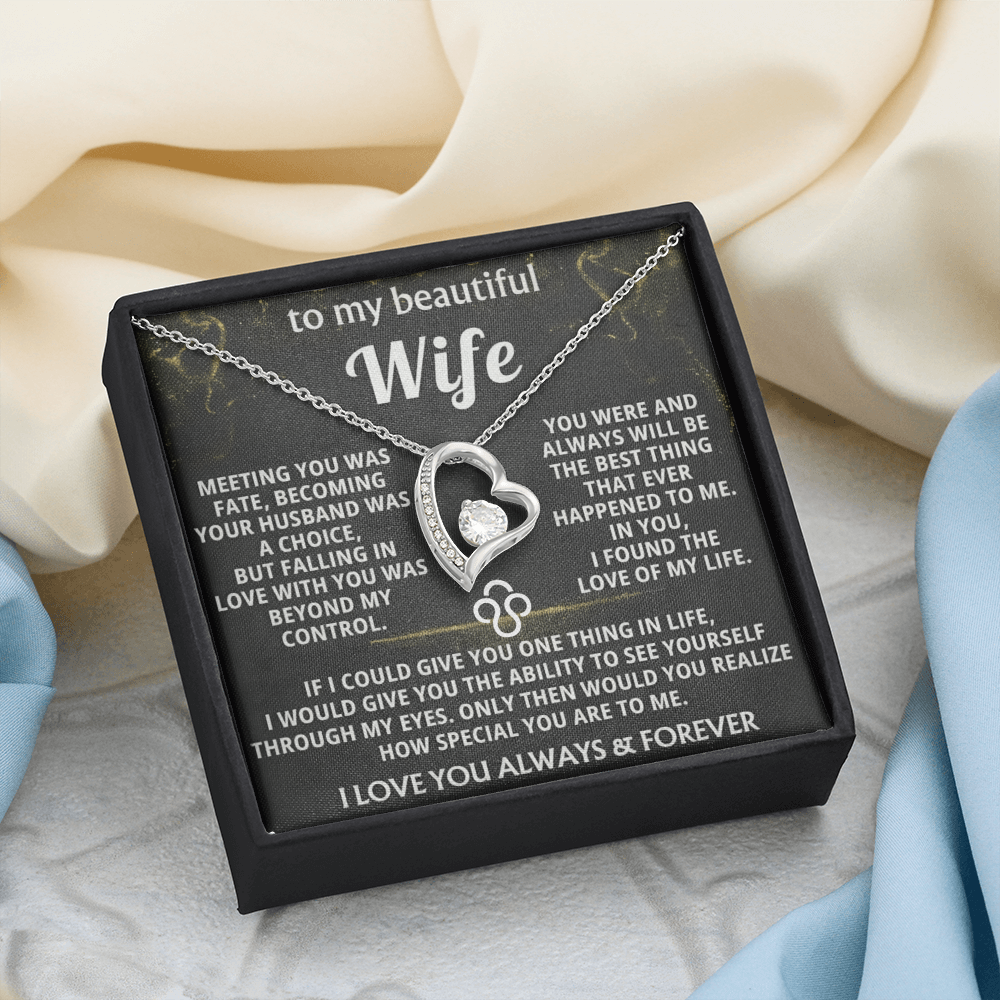 Forever Love Necklace — To My Beautiful Wife