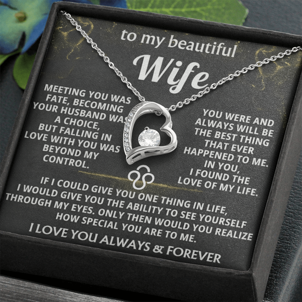Forever Love Necklace — To My Beautiful Wife