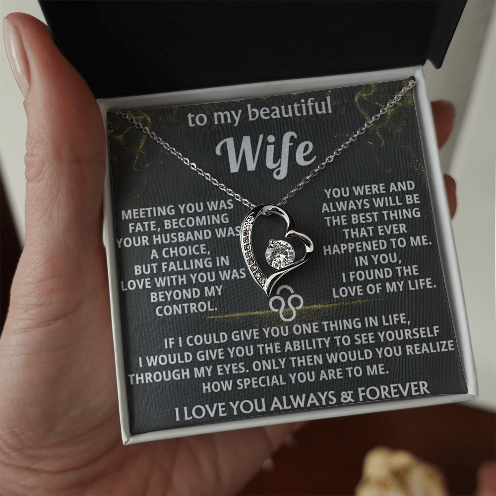 Forever Love Necklace — To My Beautiful Wife