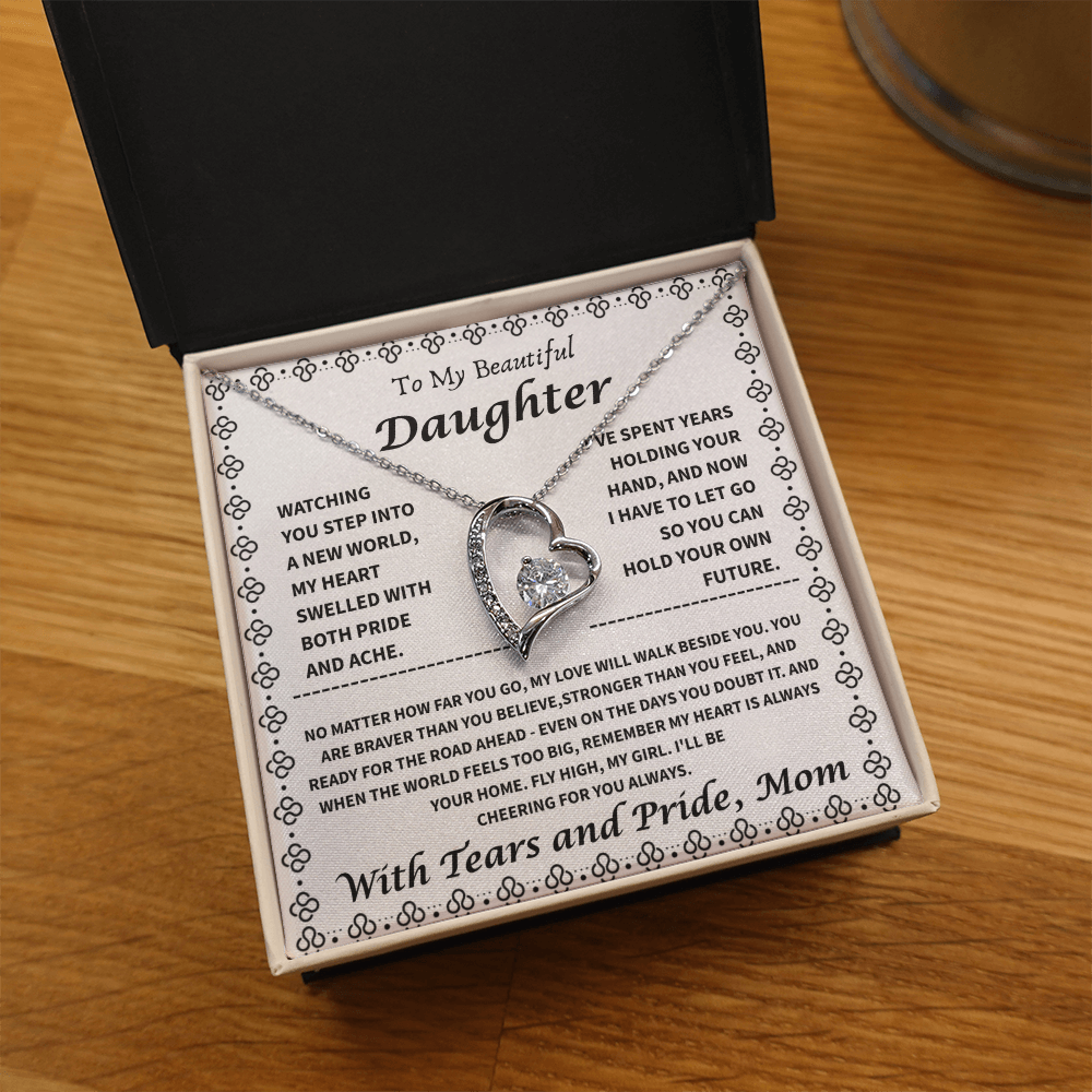 To My Daughter – “My Heart is Your Home” Forever Love Necklace