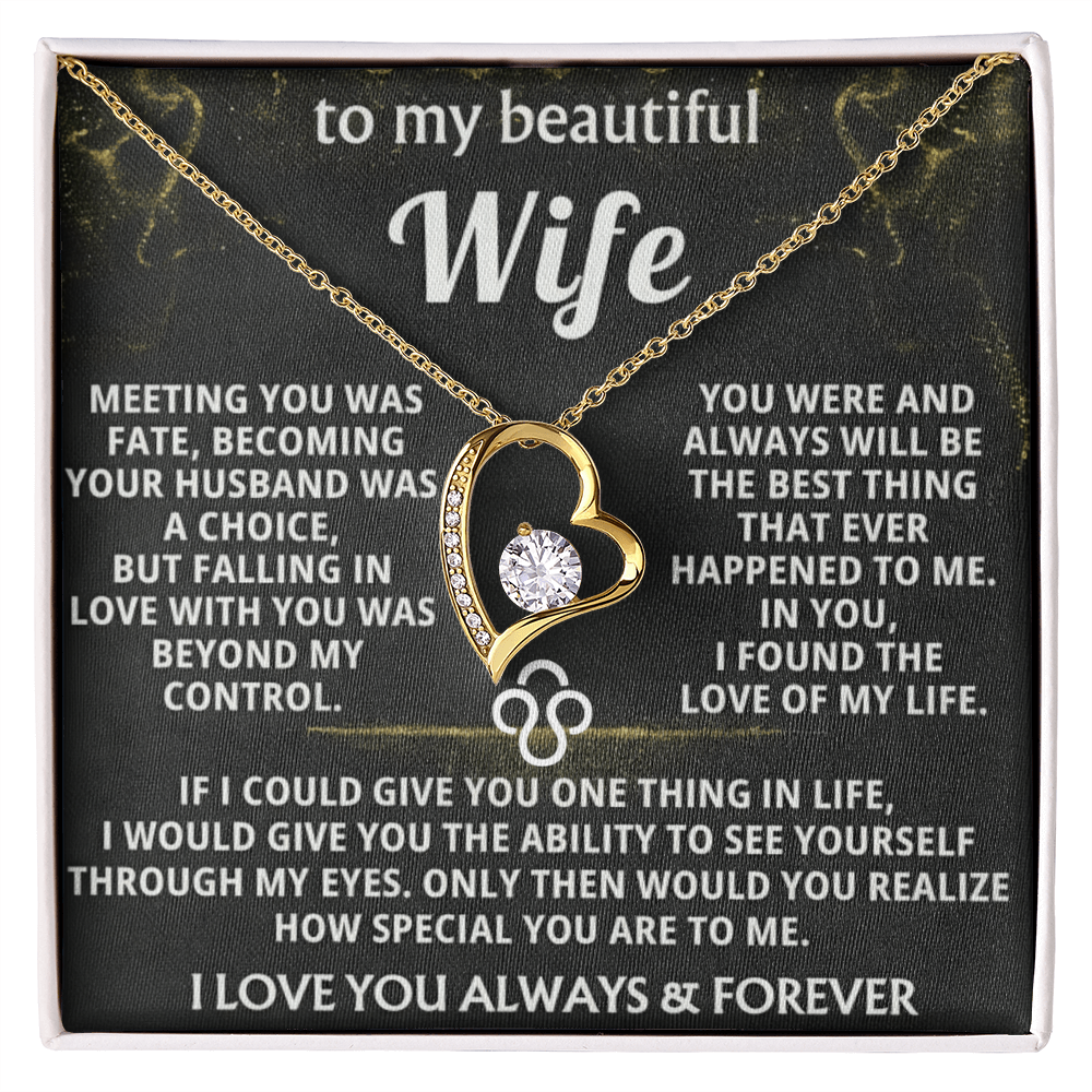Forever Love Necklace — To My Beautiful Wife