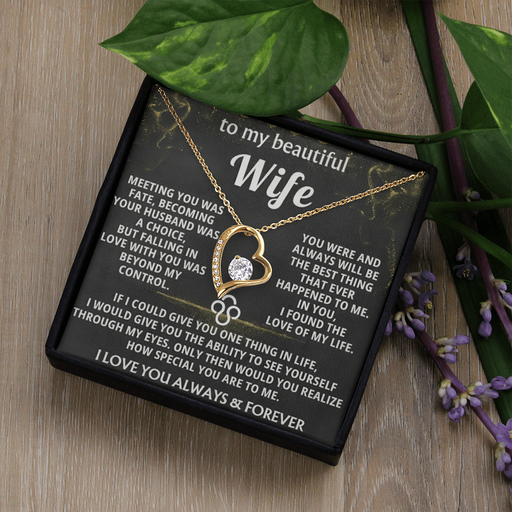 Forever Love Necklace — To My Beautiful Wife