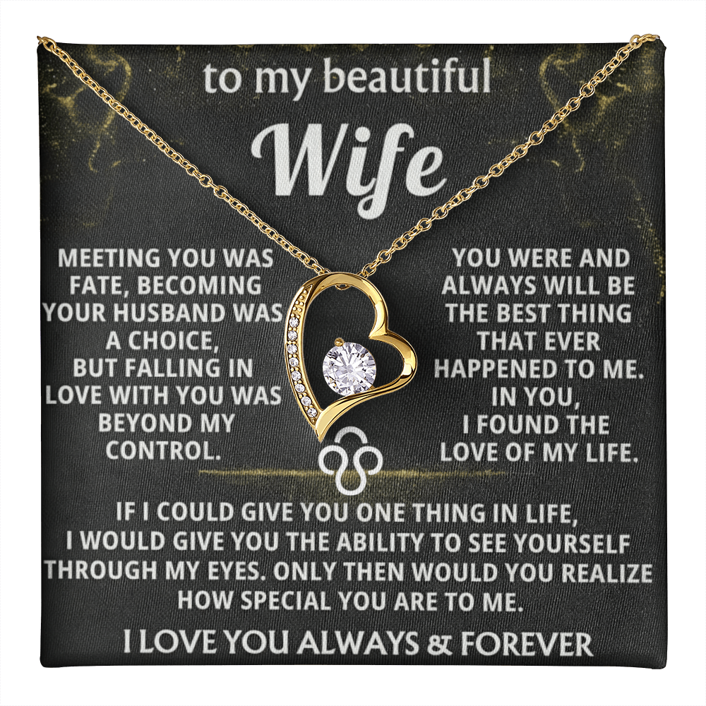 Forever Love Necklace — To My Beautiful Wife