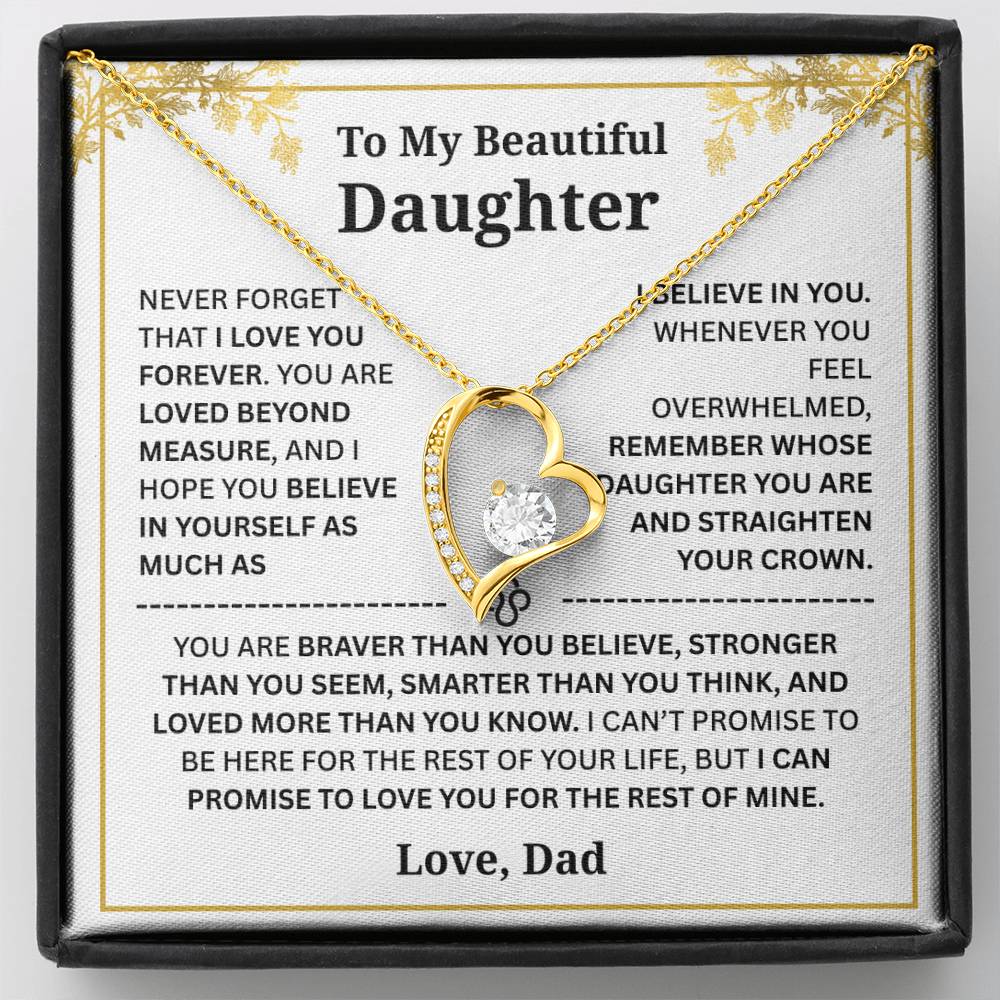 To My Daughter – Love You Forever Necklace
