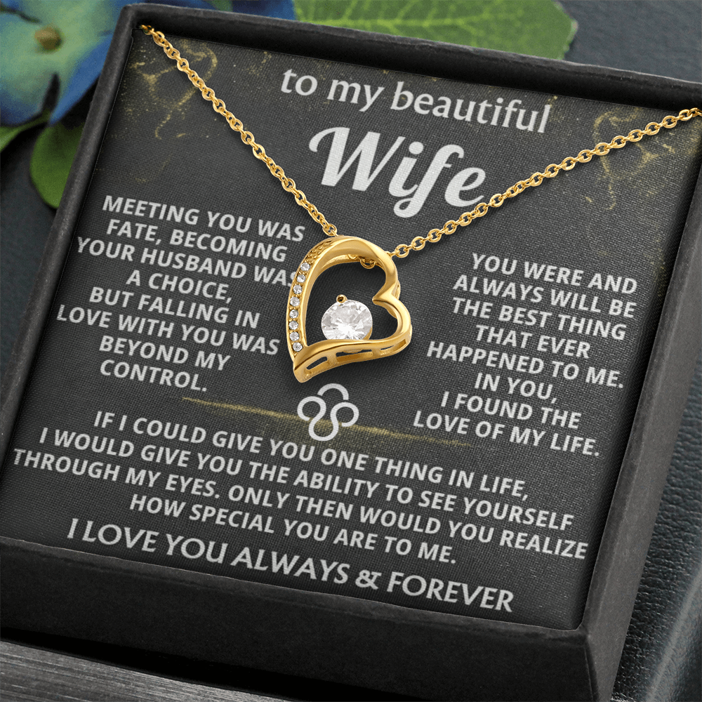 Forever Love Necklace — To My Beautiful Wife