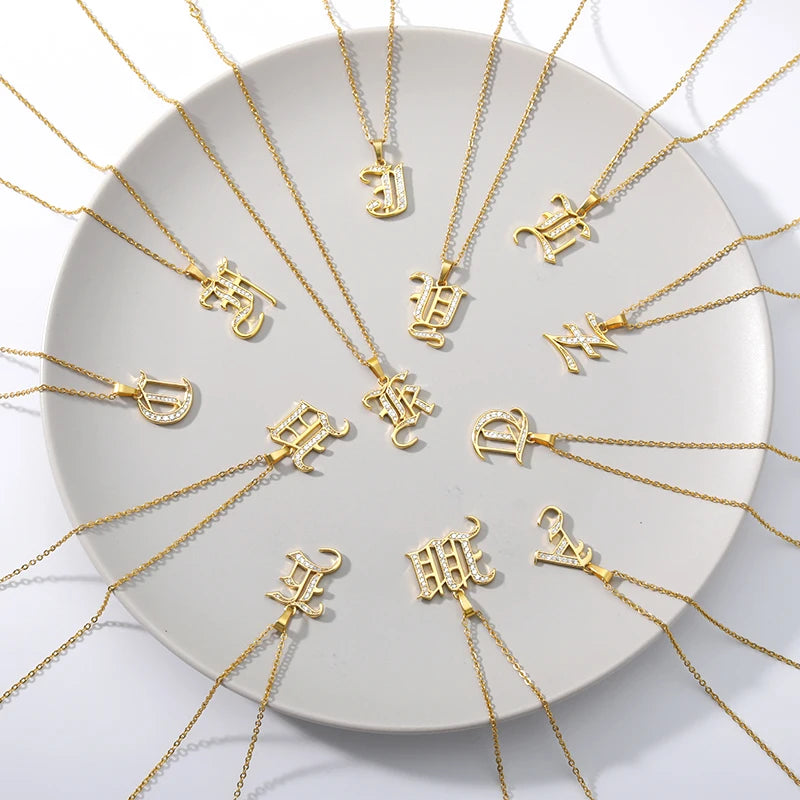A–Z Letter Crystal Necklace – Perfect for You & Your Loved Ones