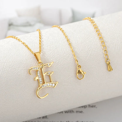 A–Z Letter Crystal Necklace – Perfect for You & Your Loved Ones