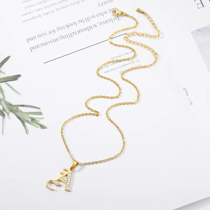 A–Z Letter Crystal Necklace – Perfect for You & Your Loved Ones