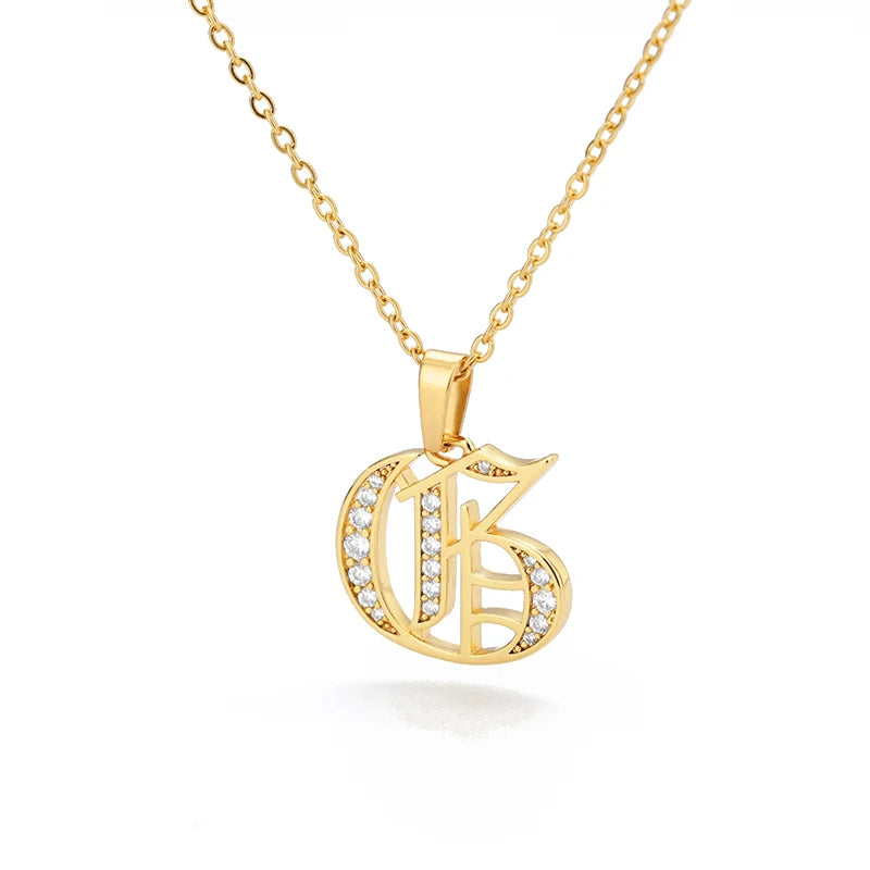 A–Z Letter Crystal Necklace – Perfect for You & Your Loved Ones