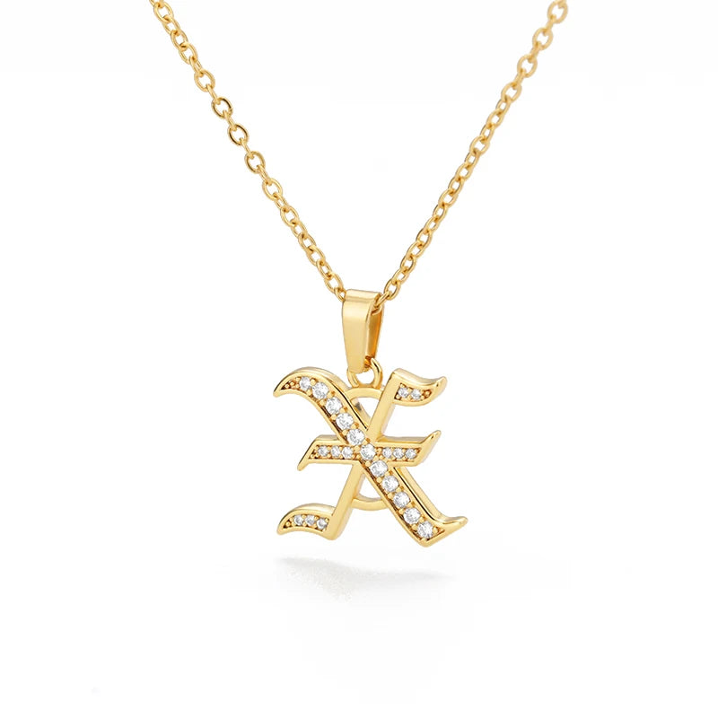 A–Z Letter Crystal Necklace – Perfect for You & Your Loved Ones