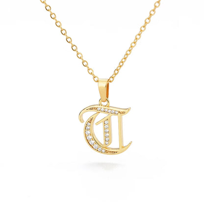 A–Z Letter Crystal Necklace – Perfect for You & Your Loved Ones