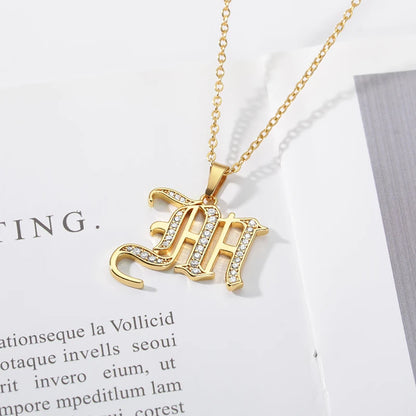A–Z Letter Crystal Necklace – Perfect for You & Your Loved Ones