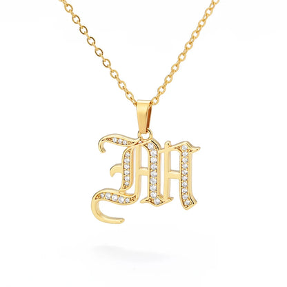 A–Z Letter Crystal Necklace – Perfect for You & Your Loved Ones