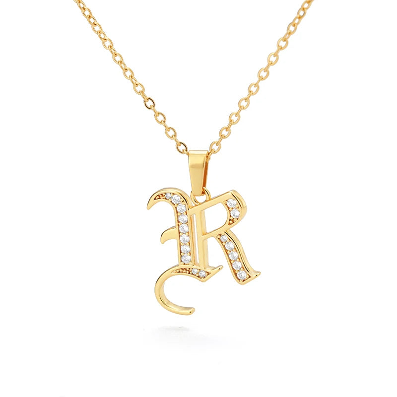 A–Z Letter Crystal Necklace – Perfect for You & Your Loved Ones