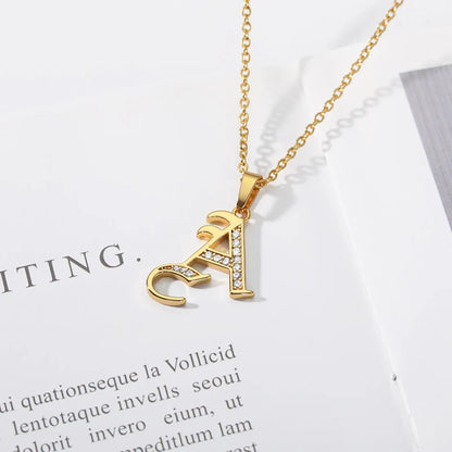 A–Z Letter Crystal Necklace – Perfect for You & Your Loved Ones