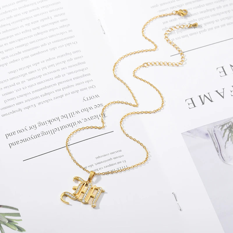 A–Z Letter Crystal Necklace – Perfect for You & Your Loved Ones
