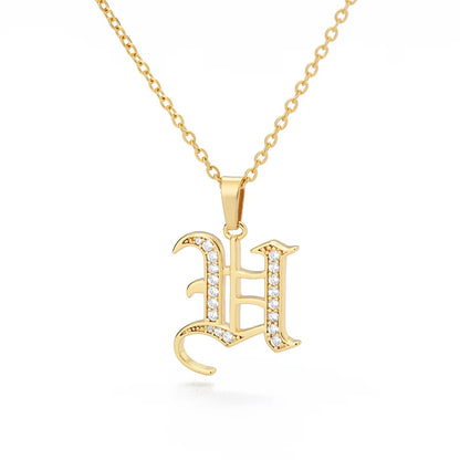 A–Z Letter Crystal Necklace – Perfect for You & Your Loved Ones