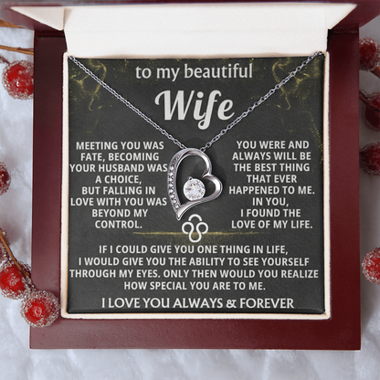 Forever Love Necklace — To My Beautiful Wife