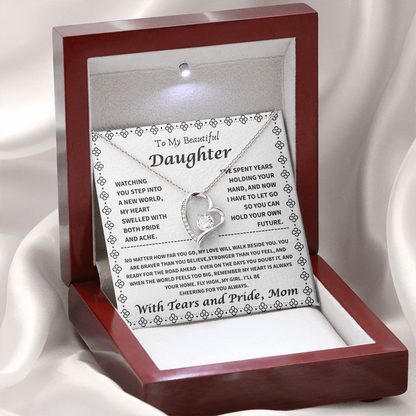 To My Daughter – “My Heart is Your Home” Forever Love Necklace