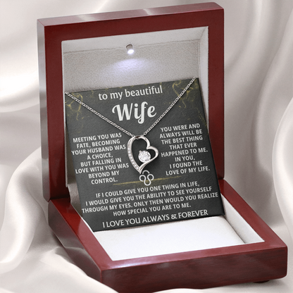 Forever Love Necklace — To My Beautiful Wife