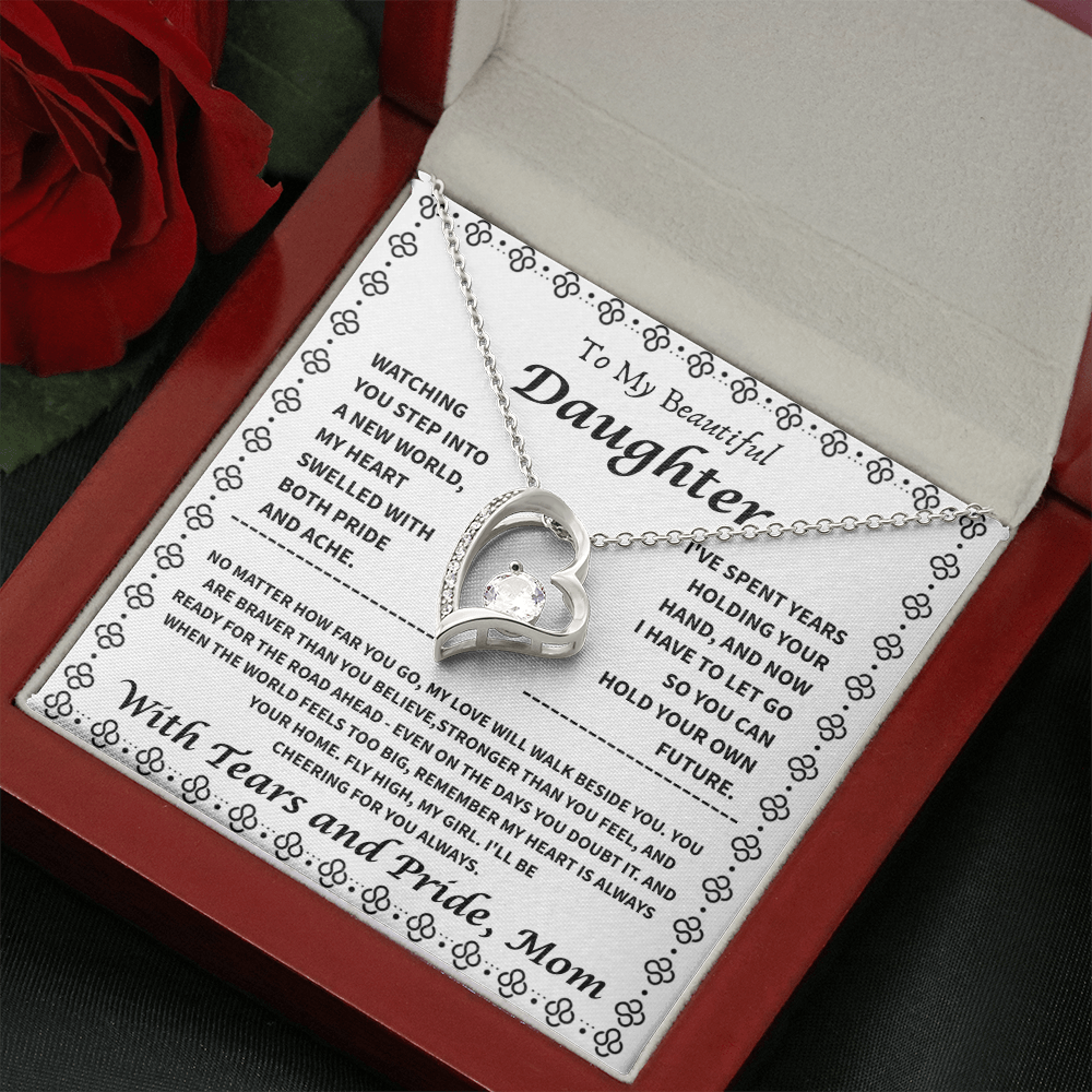 To My Daughter – “My Heart is Your Home” Forever Love Necklace