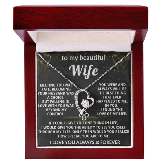 Forever Love Necklace — To My Beautiful Wife
