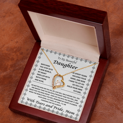 To My Daughter – “My Heart is Your Home” Forever Love Necklace