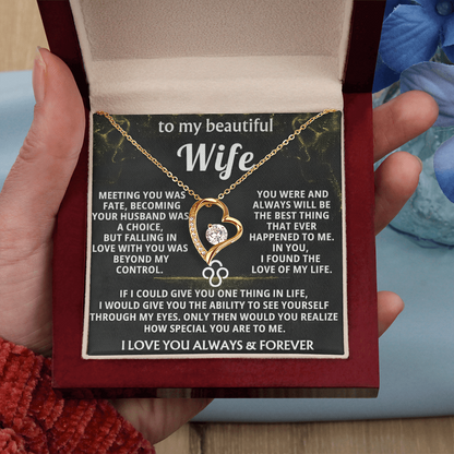 Forever Love Necklace — To My Beautiful Wife
