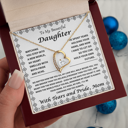 To My Daughter – “My Heart is Your Home” Forever Love Necklace
