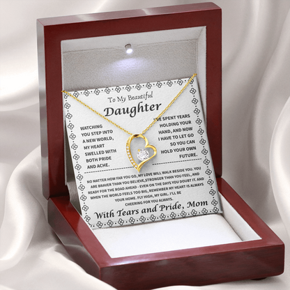 To My Daughter – “My Heart is Your Home” Forever Love Necklace