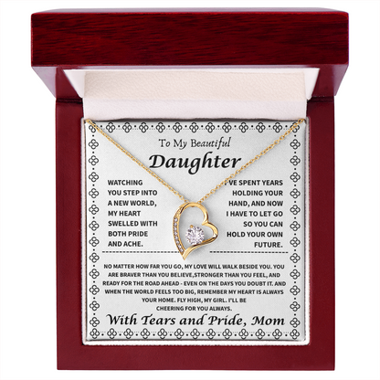 To My Daughter – “My Heart is Your Home” Forever Love Necklace