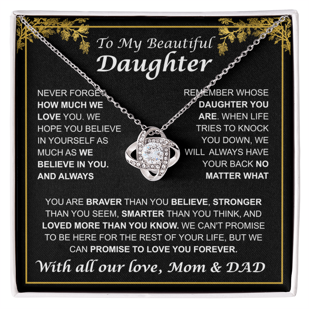My Beautiful daughter "Promise to Love you Forever" Love Mom & Dad