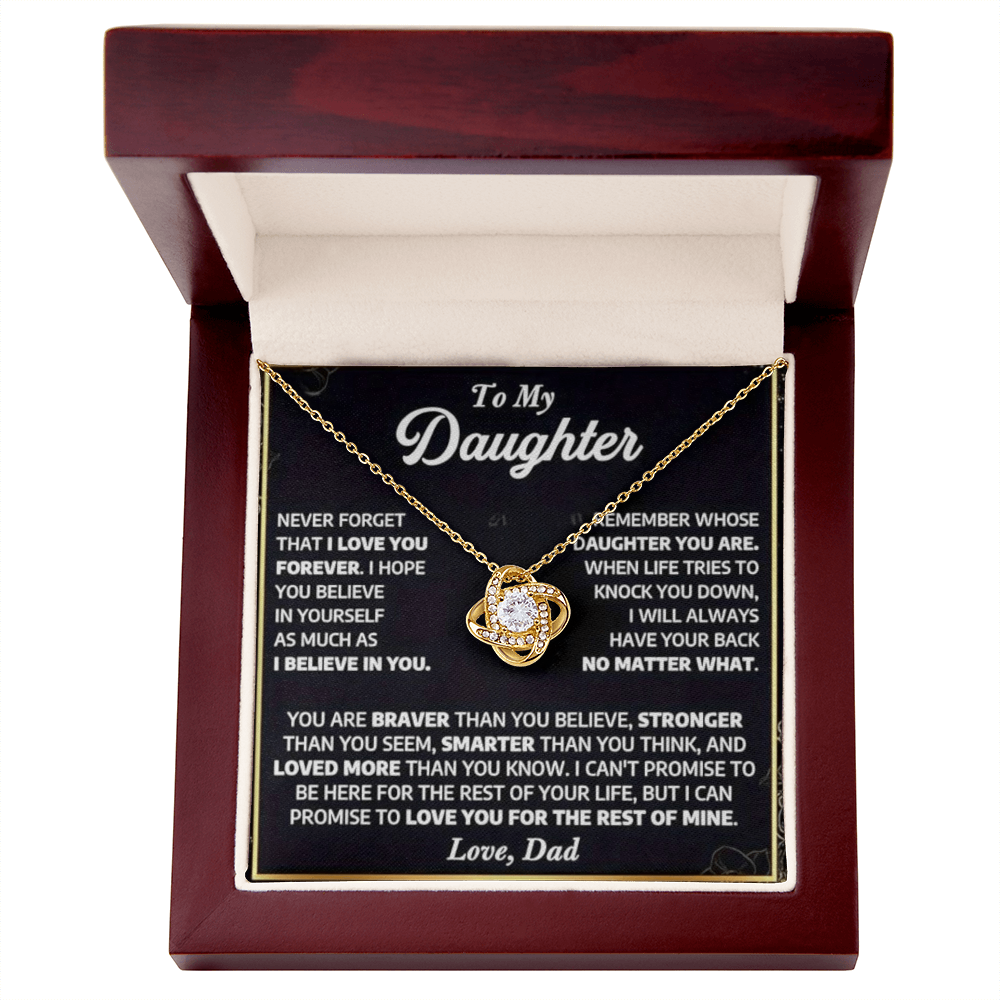 To My Daughter - A Lifetime of Love Necklace Gift Set