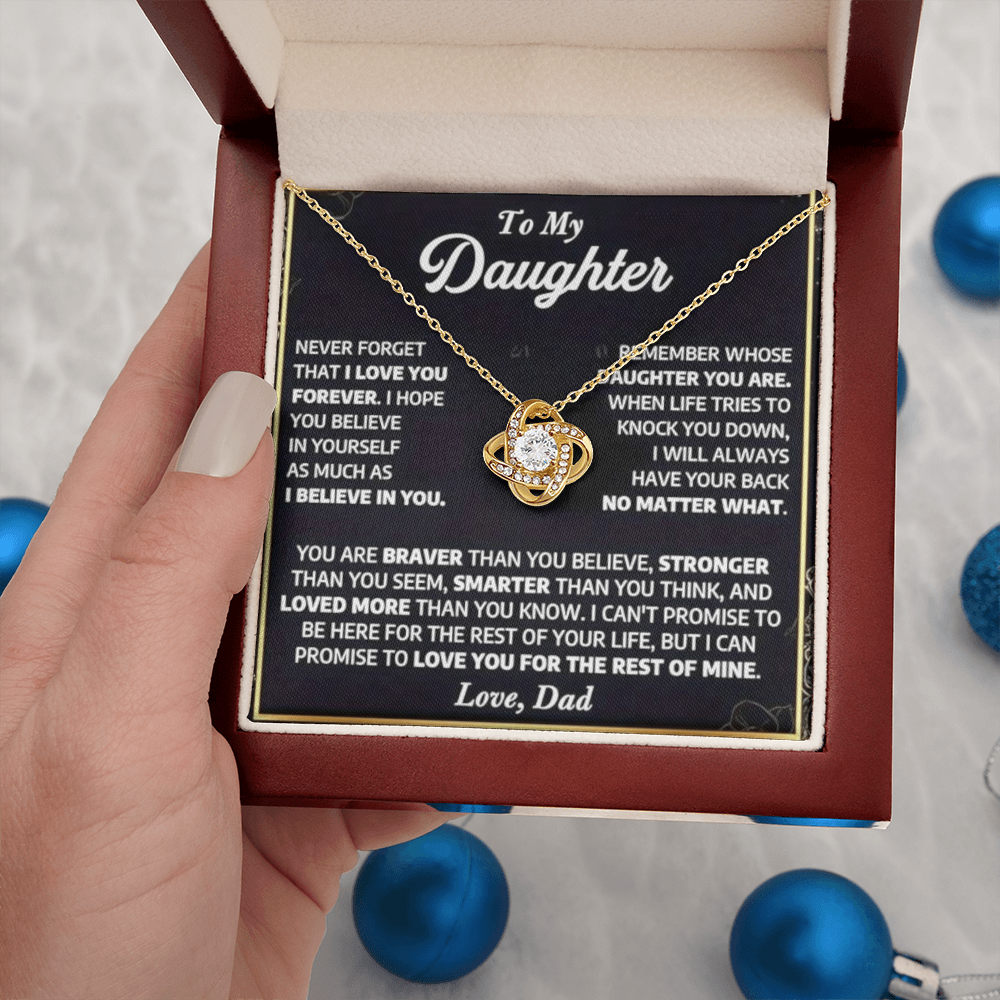 To My Daughter - A Lifetime of Love Necklace Gift Set