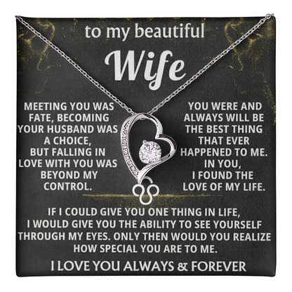 Forever Love Necklace — To My Beautiful Wife
