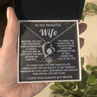 Forever Love Necklace — To My Beautiful Wife