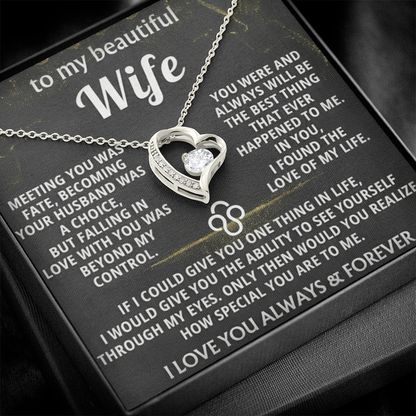 Forever Love Necklace — To My Beautiful Wife