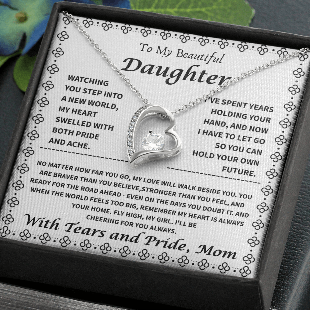 To My Daughter – “My Heart is Your Home” Forever Love Necklace