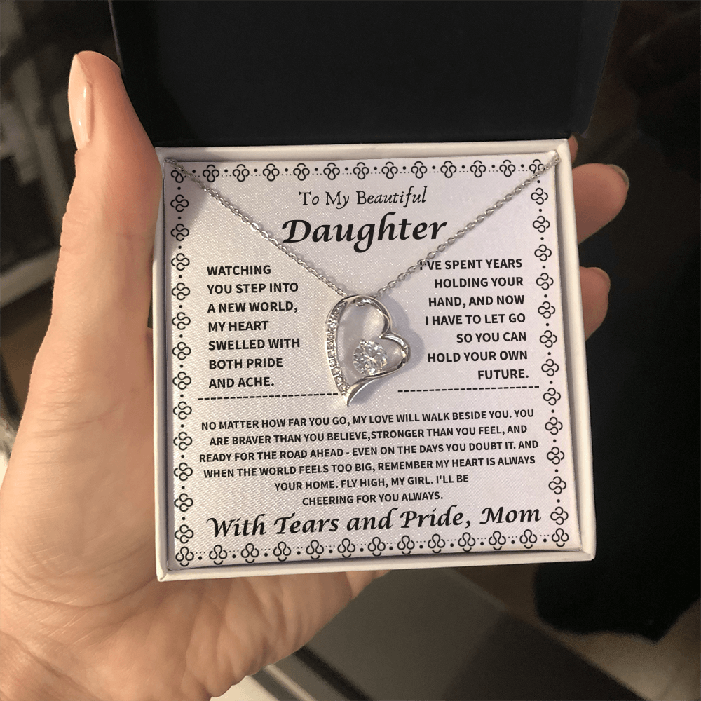 To My Daughter – “My Heart is Your Home” Forever Love Necklace