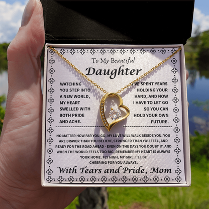 To My Daughter – “My Heart is Your Home” Forever Love Necklace