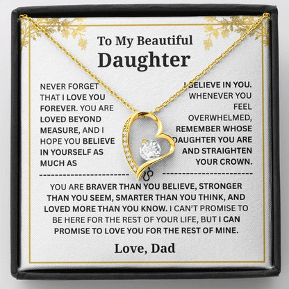 To My Daughter – Love You Forever Necklace